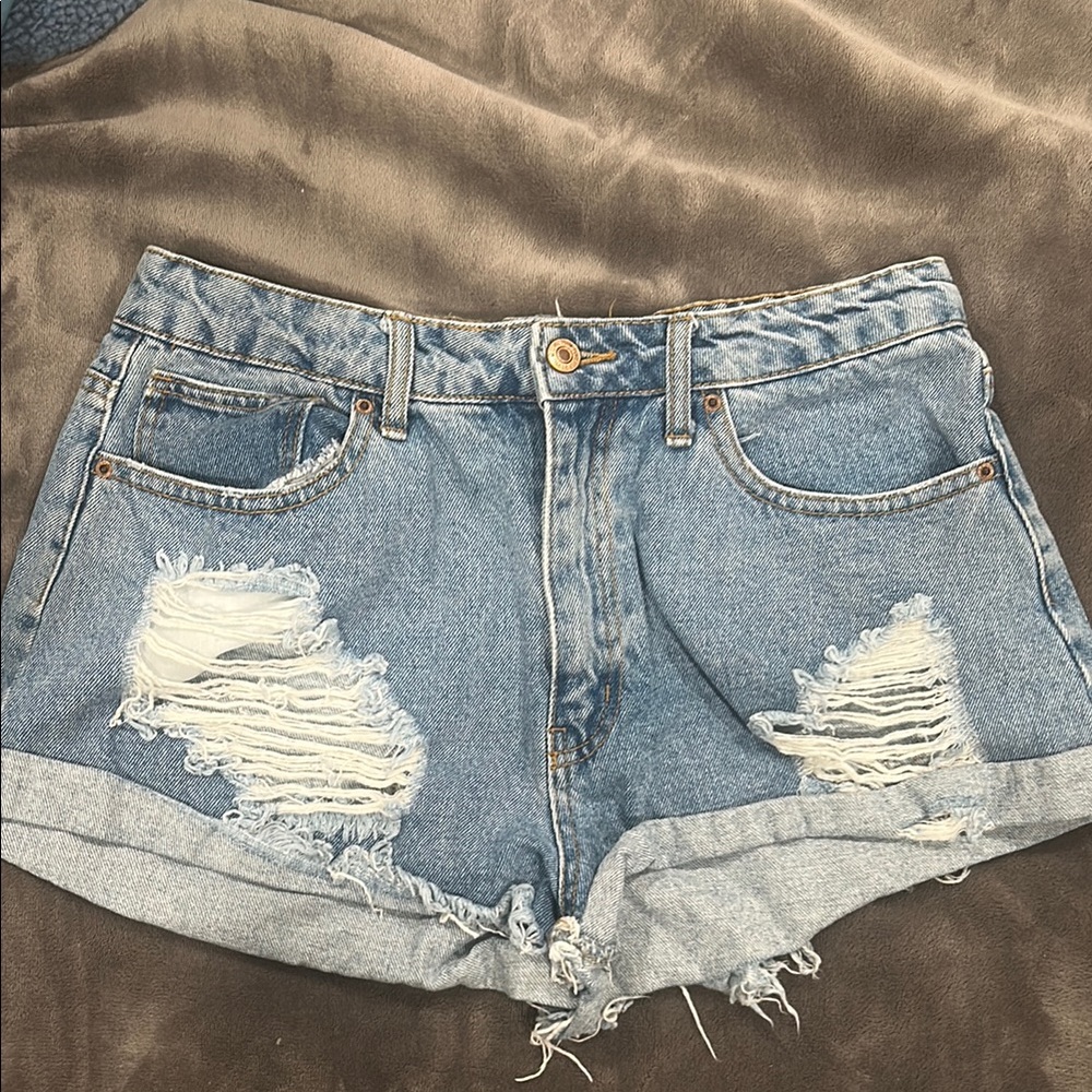 Distressed Denim Women's Shorts